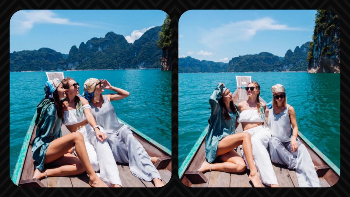 Коллаж из двух фотографий