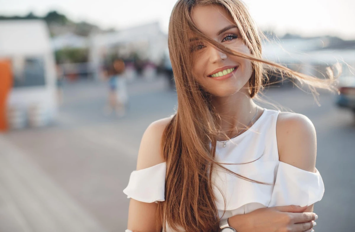 Фотография до отбеливания зубов