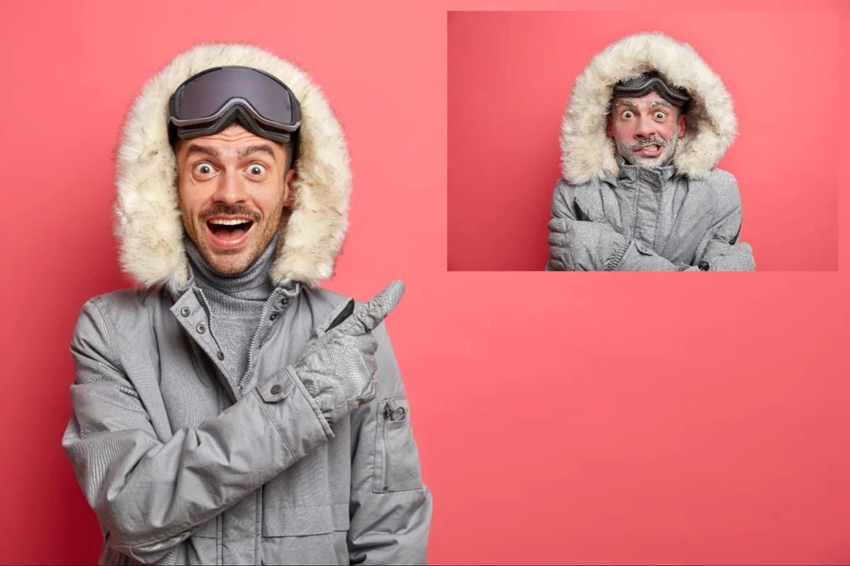 Коллаж из двух фотографий